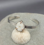 Coral Slice Cuff Bracelet